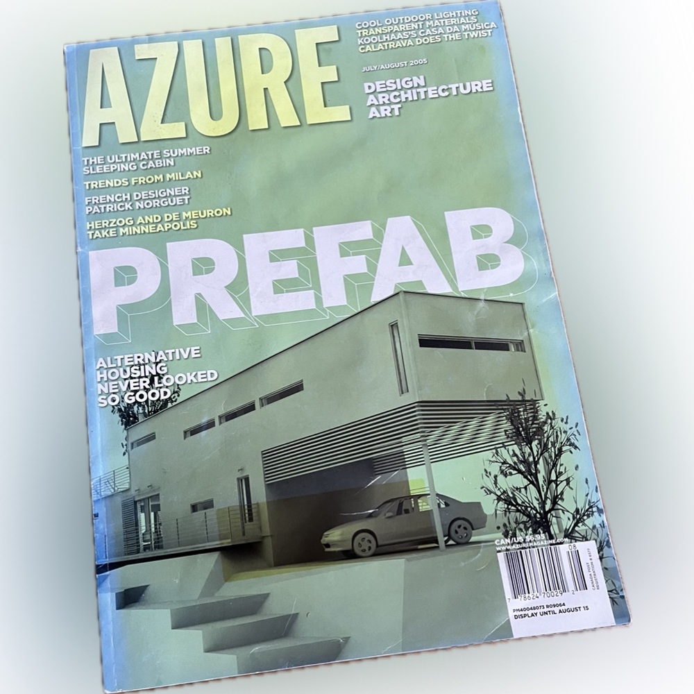 🎈2/$30 - AZURE July/August 2005. “Prefab.”